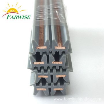 Copper Plastic Co-extrusion Track Strip For LED track